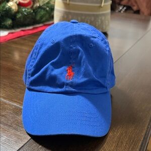 Polo by Ralph Lauren Royal Blue Cap with Red Embroidery